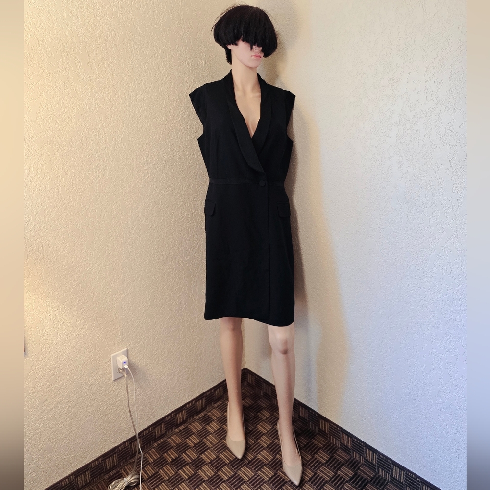 Karen Millen Black Sheath Mini Dress
